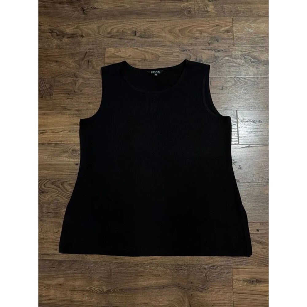 Misook basic black tank top - Womens large